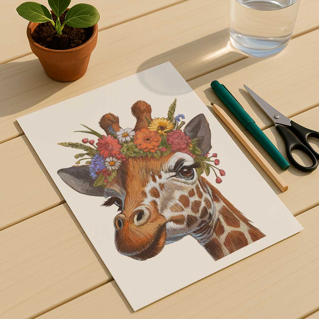 Giraffe Clipart, Instant Download