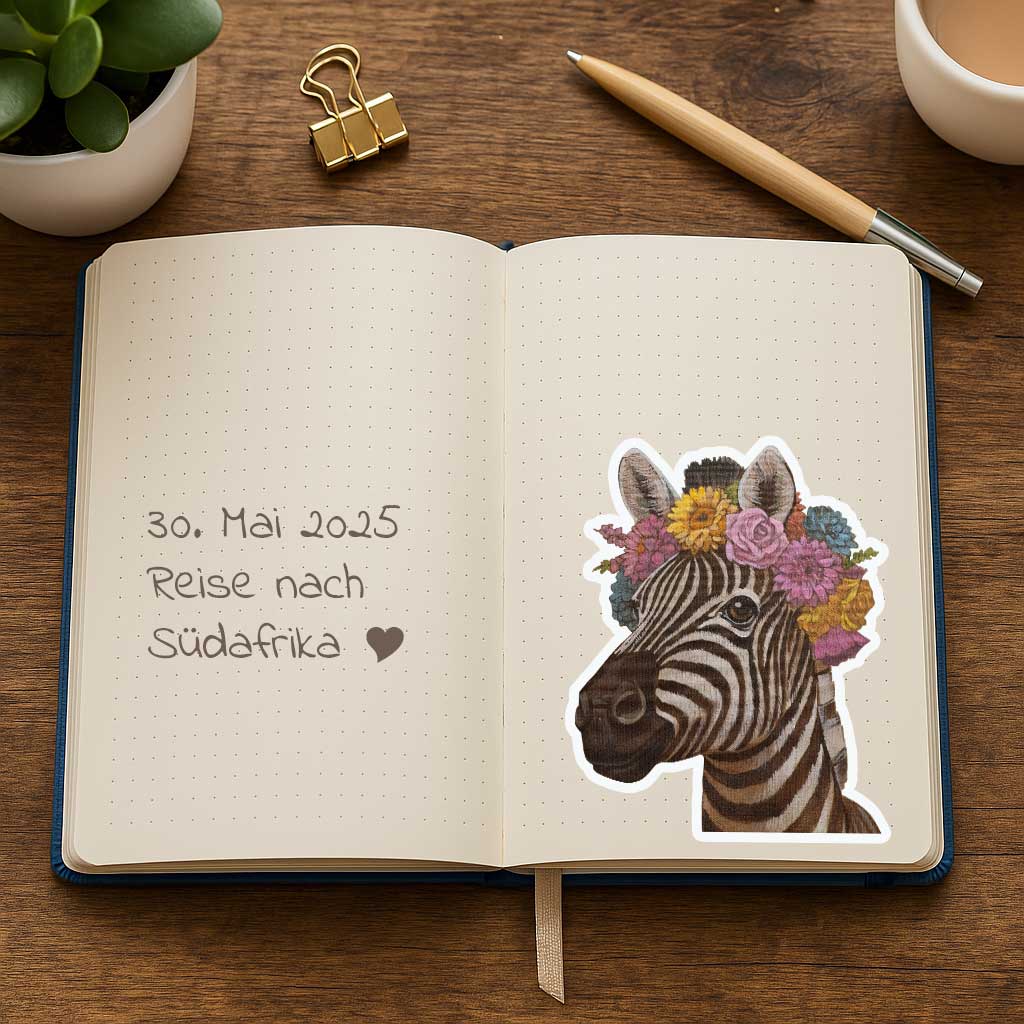 Clipart, Flower Child Zebra, Instant Download