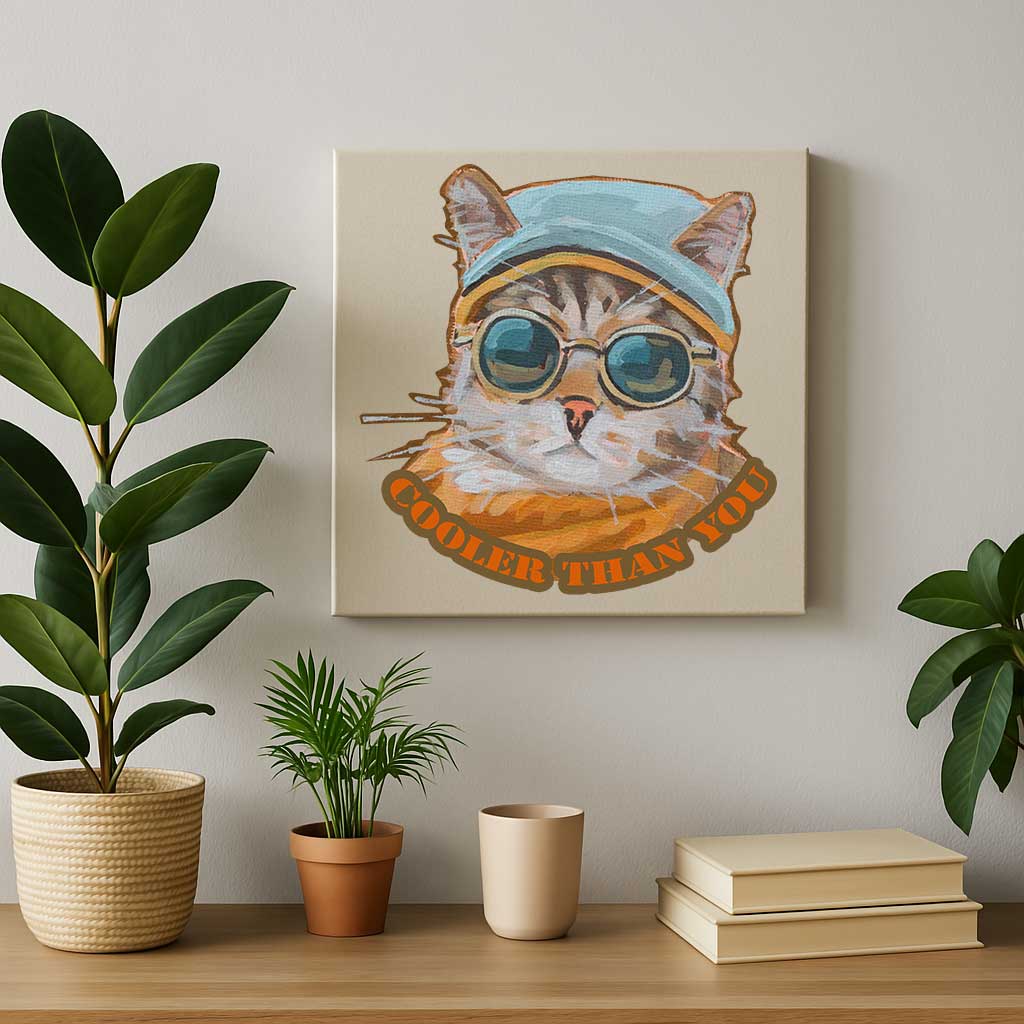 Clipart, Cool Cat, with and without saying, Instant Download