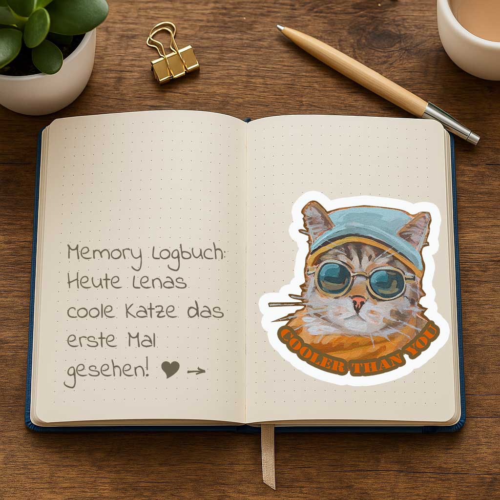 Clipart, Cool Cat, with and without saying, Instant Download