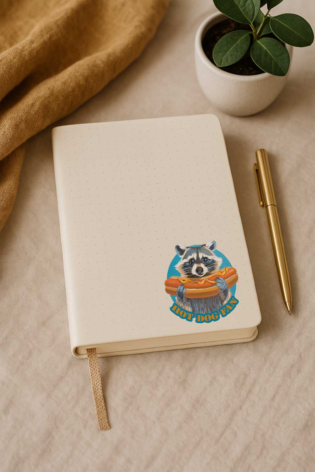 Clipart, raccoon, with and without saying, instant download