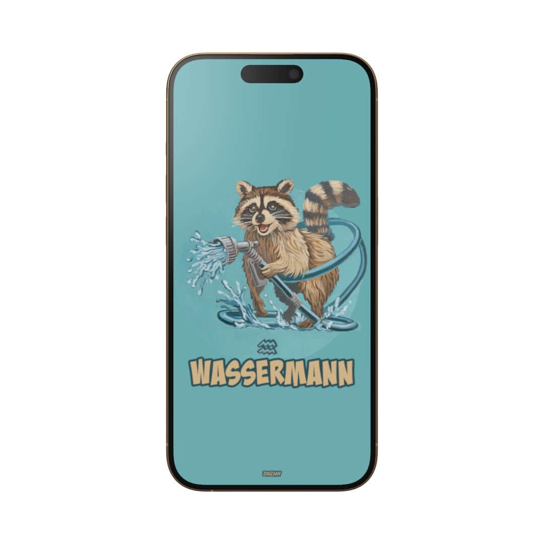 Mobile wallpapers in German and English | Zodiac sign Aquarius | Instant download