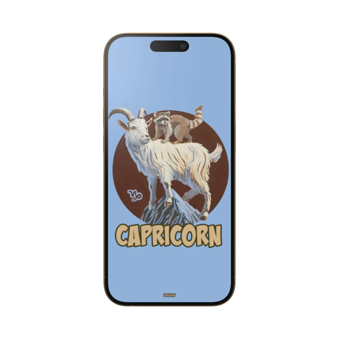 Mobile wallpapers in German and English | Zodiac sign Capricorn | Instant download