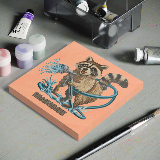 Coloring page on canvas, zodiac sign Aquarius