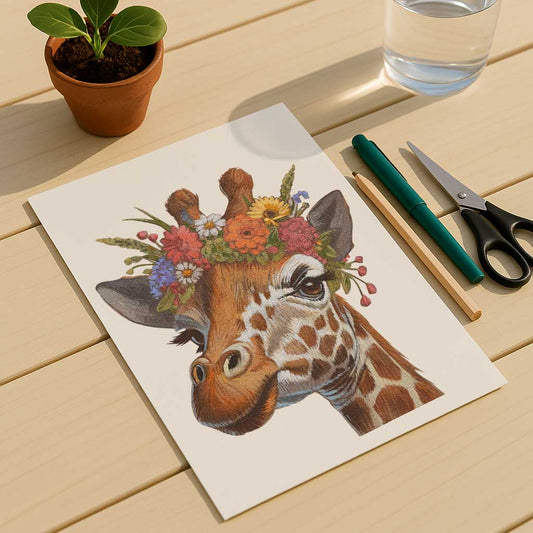 Giraffe Clipart, Instant Download