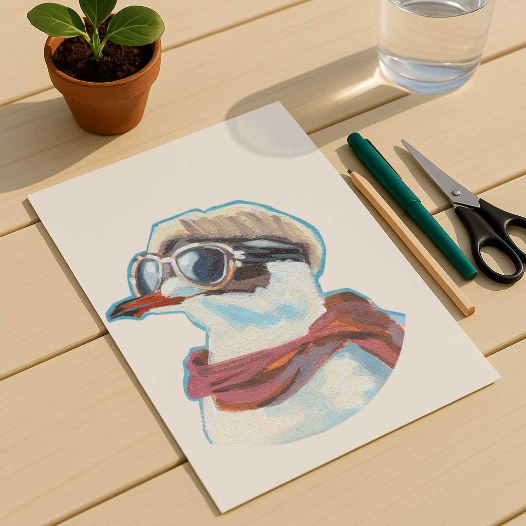 Clipart, seagull, with and without saying, instant download