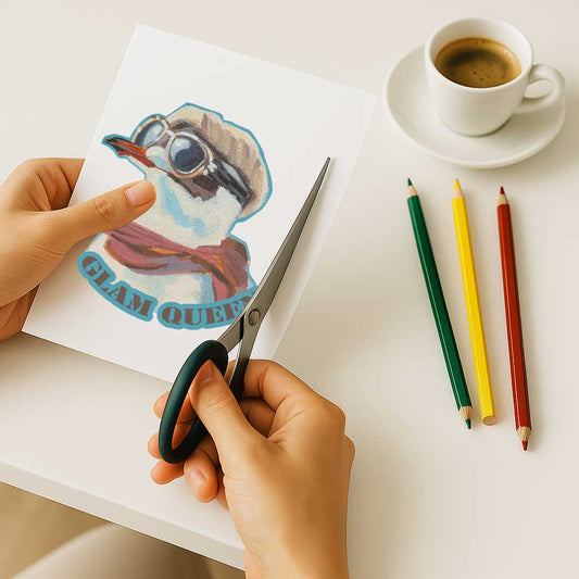 Clipart, seagull, with and without saying, instant download