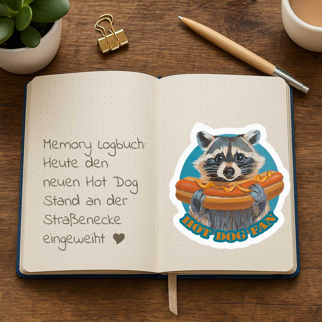 Clipart, raccoon, with and without saying, instant download