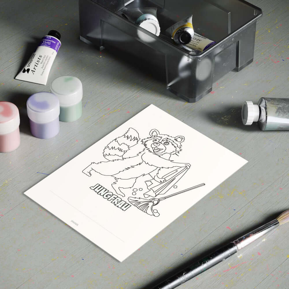 Coloring page for download, zodiac sign Virgo