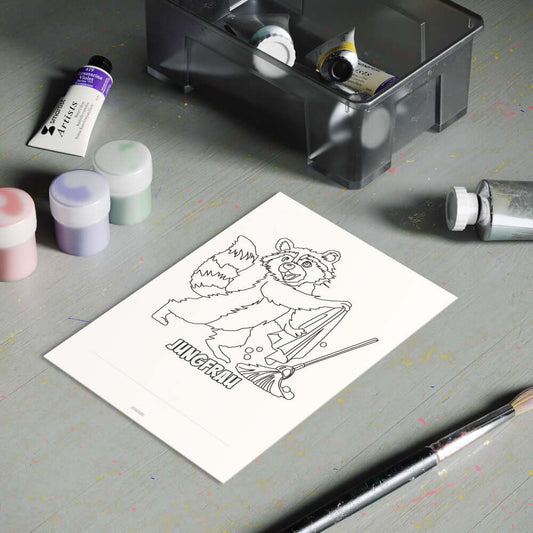 Coloring page for download, zodiac sign Virgo