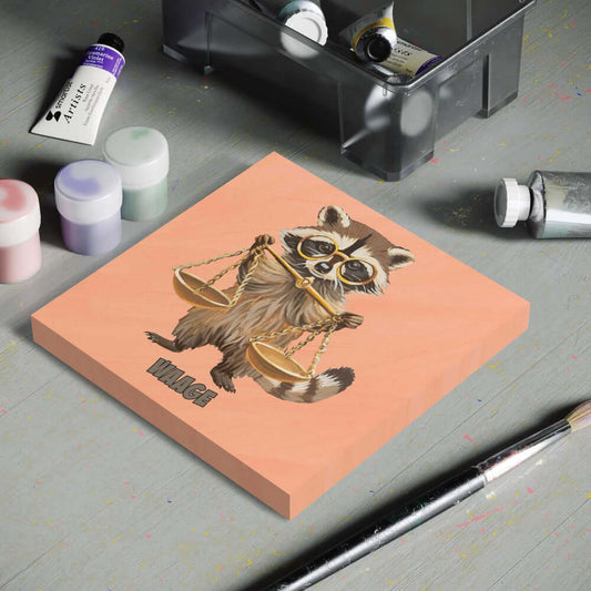 Coloring page on canvas, zodiac sign Libra