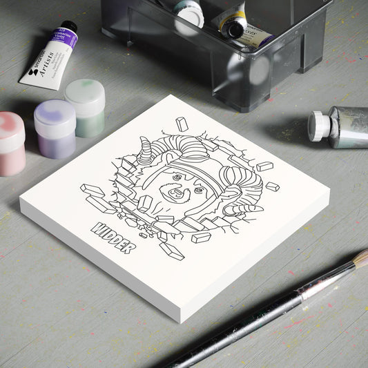 Coloring page on canvas, zodiac sign Aries