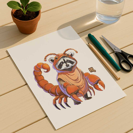 Clipart, Zodiac Sign Scorpio, Instant Download