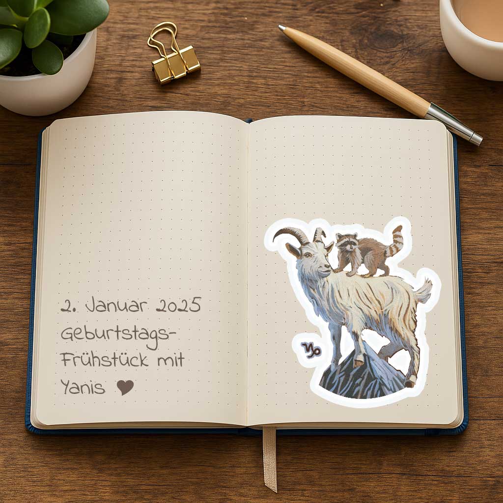 Clipart, Zodiac Sign Capricorn, Instant Download