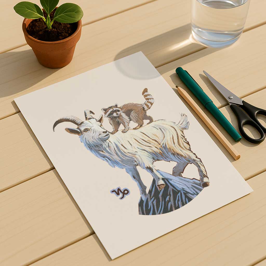 Clipart, Zodiac Sign Capricorn, Instant Download