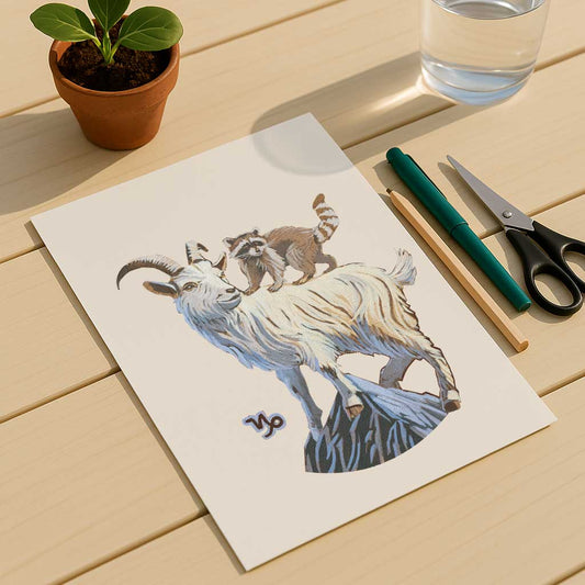 Clipart, Zodiac Sign Capricorn, Instant Download