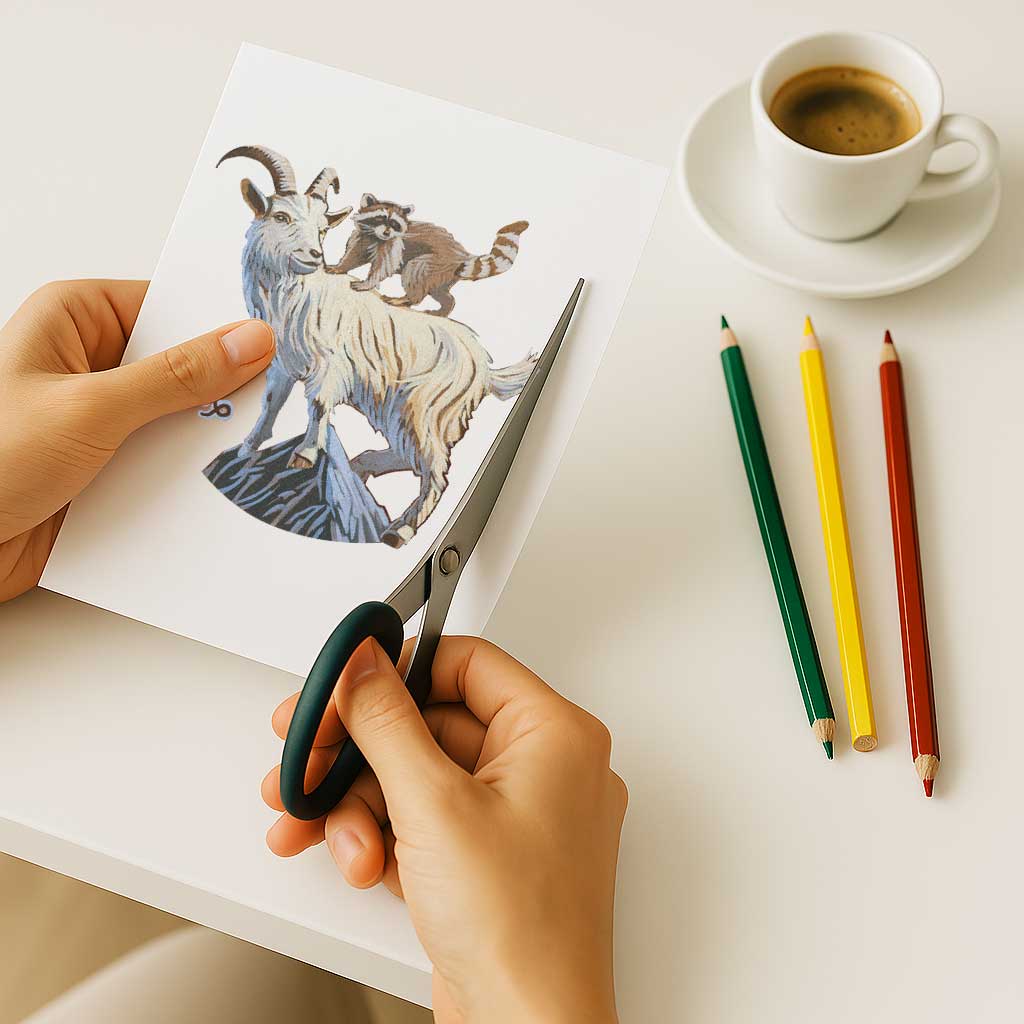 Clipart, Zodiac Sign Capricorn, Instant Download