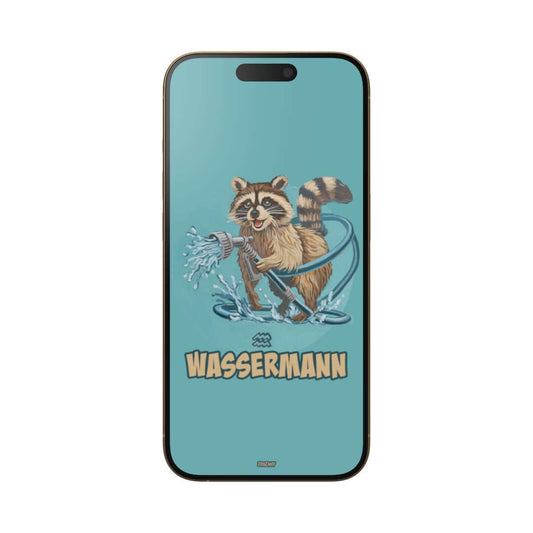 Mobile wallpapers in German and English | Zodiac sign Aquarius | Instant download