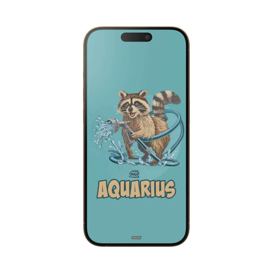 Mobile wallpapers in German and English | Zodiac sign Aquarius | Instant download